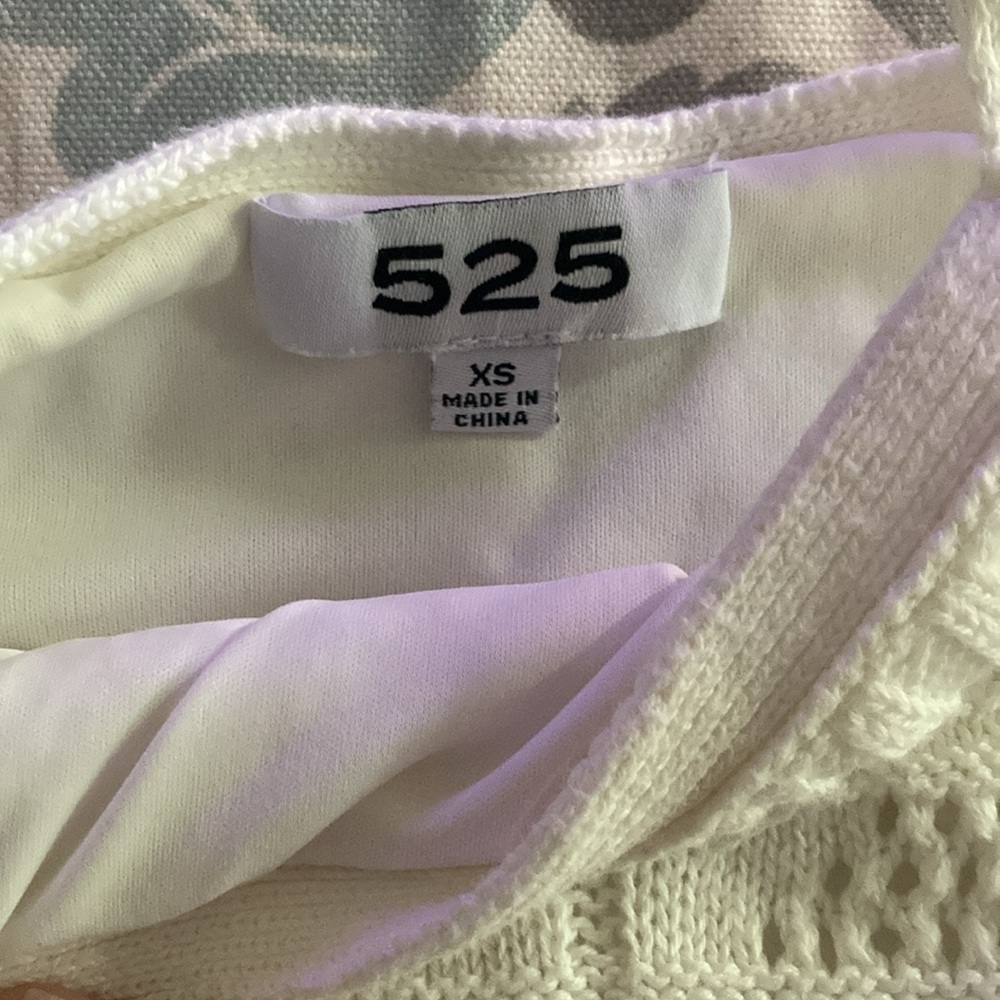 525 America Fauxchet Halter Knit Dress, XS - Picture 9 of 12